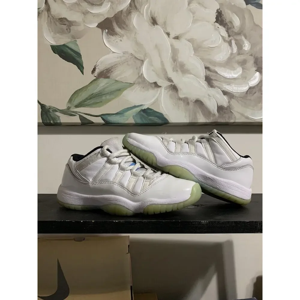 Size 5.5y- Air Jordan 11 Shoes Retro Low Legend Blue GS 528896-117